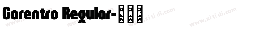 Carentro Regular字体转换